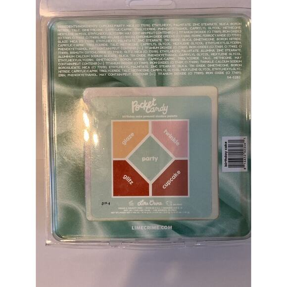 Lime Crime Pocket Candy 5 Shade FACE & EYESHADOW PALETTE Birthday Cake NEW - Picture 8 of 10